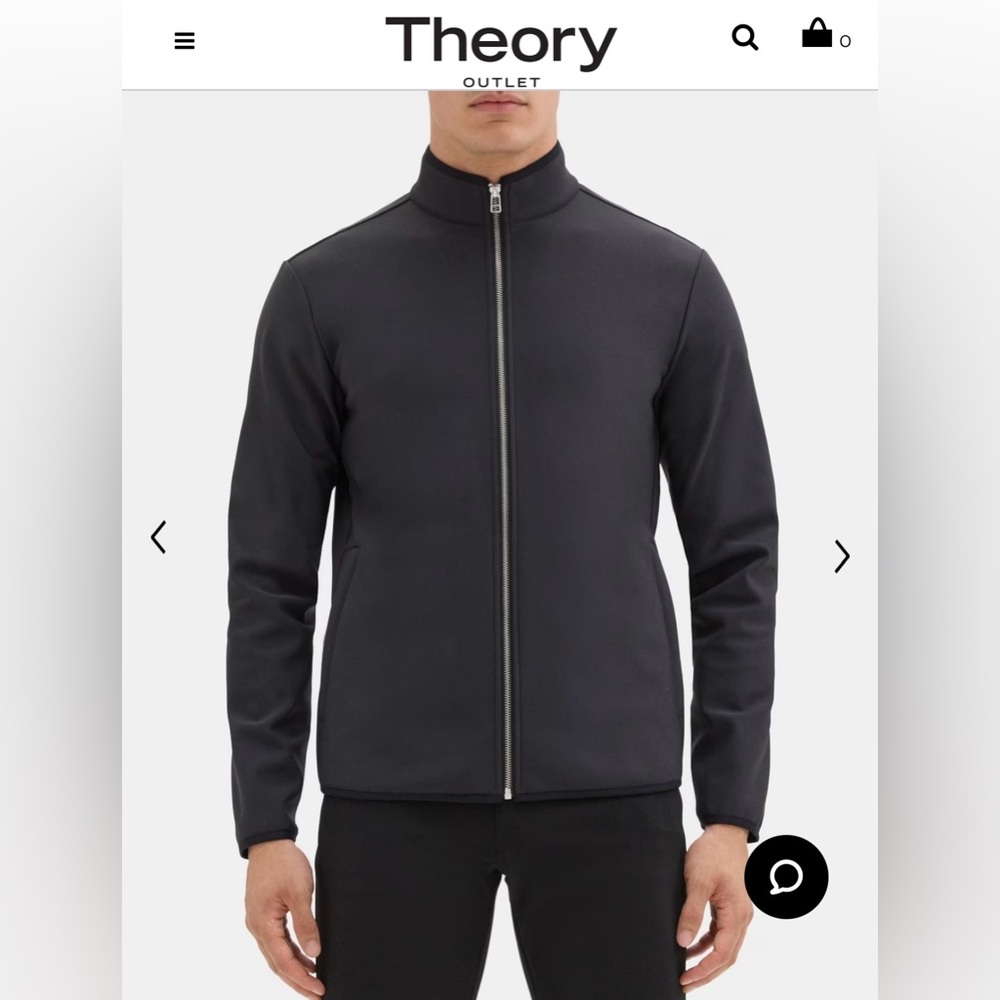 THEORY Men’s Zip-Up Jacket Tech Fleece